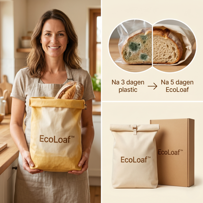 EcoLoaf™ Katoenen Bijenwas Broodtas | Houd Je Brood 5 Dagen Langer Vers Zonder Plastic