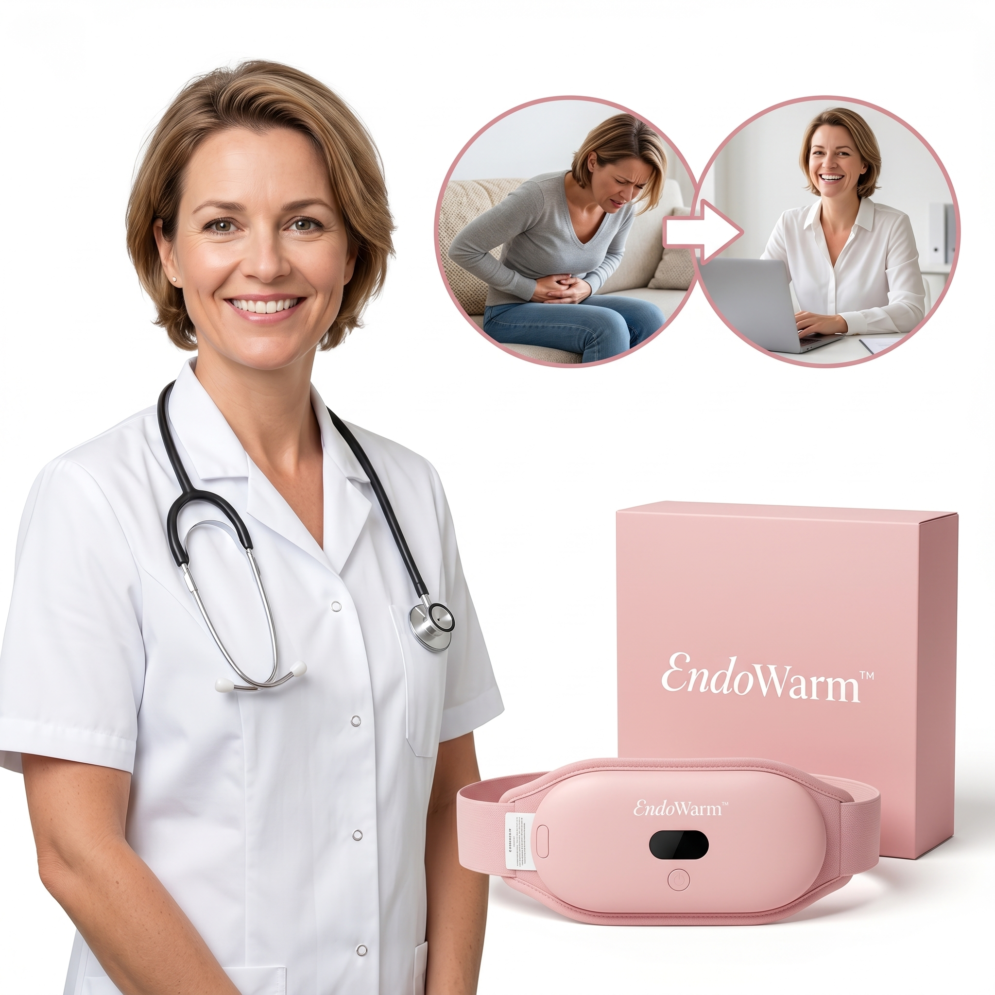 EndoWarm™ Draagbare Verwarmingsgordel | Stop Menstruatiepijn In 15 Minuten Zonder Pijnstillers