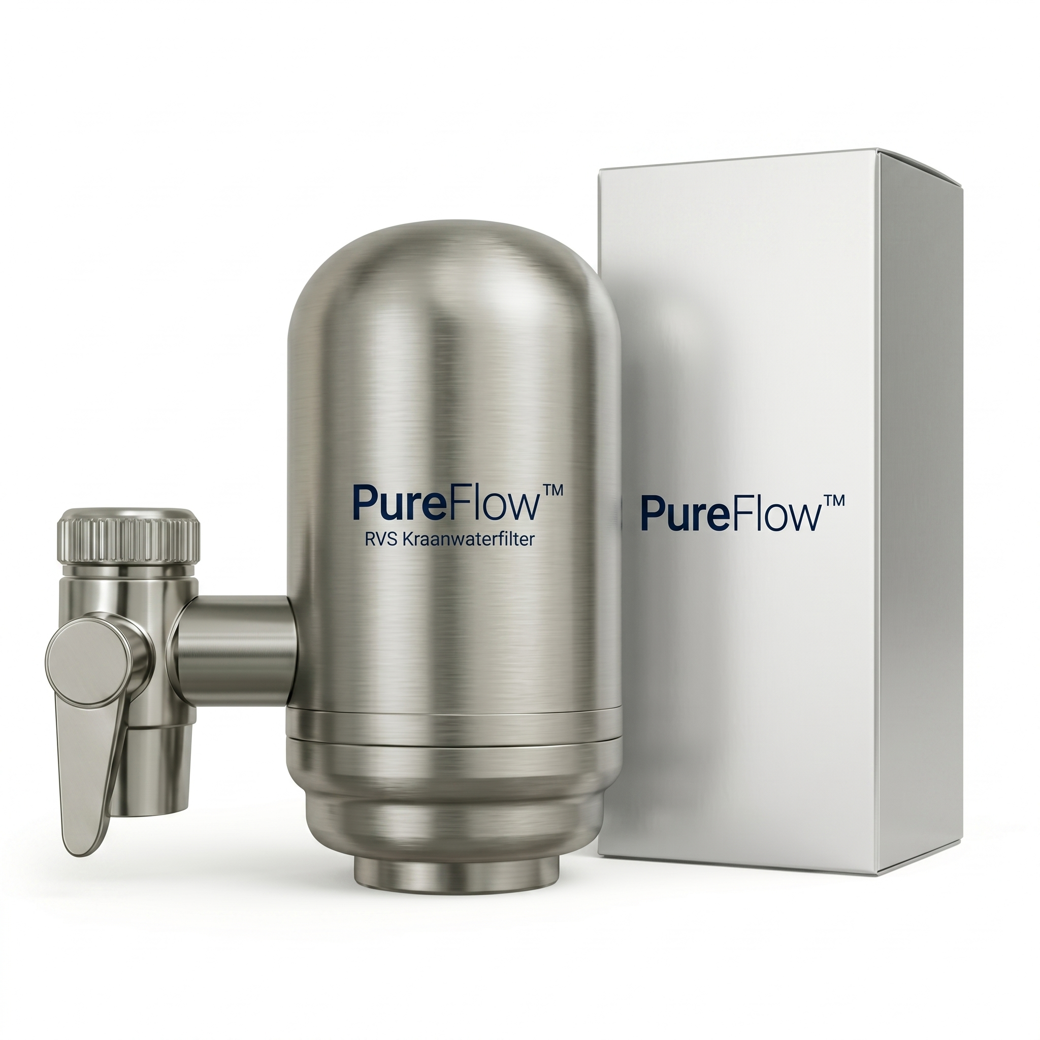 PureFlow™ RVS Kraanwaterfilter | Nooit Meer Droge Huid en Acne Door Chloor In Je Water