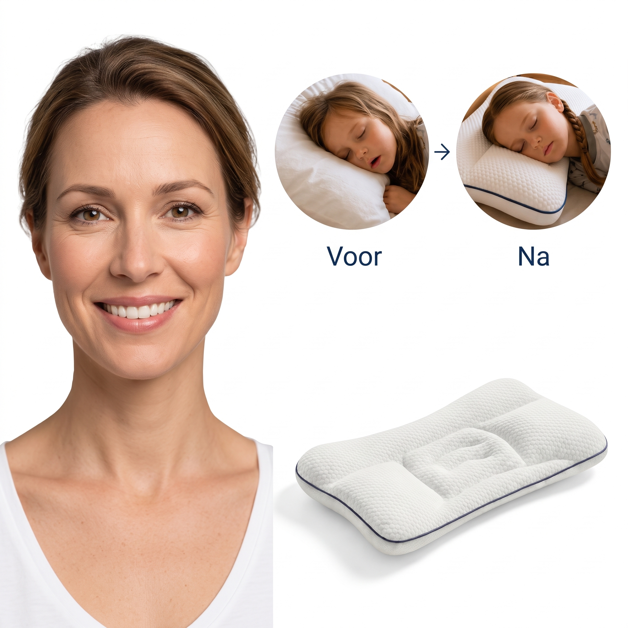 Wolkje™ Ergonomisch Kinderkussen